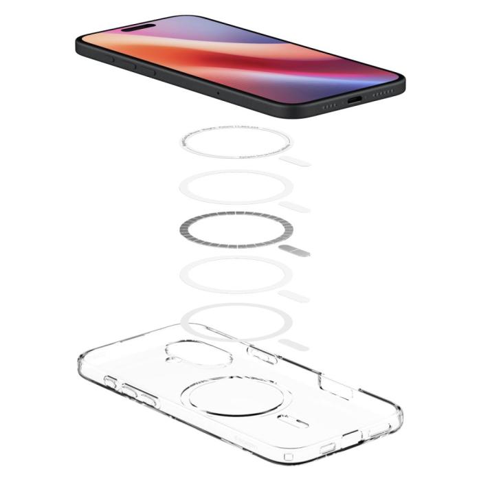 Bild 5, Spigen Spigen iPhone 16 Skal MagSafe Liquid Crystal Clear