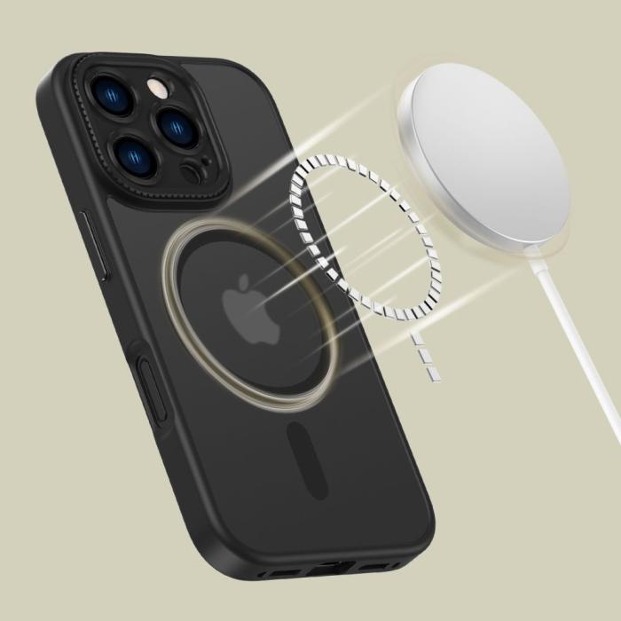 Bild 5, Tech-Protect Tech-Protect iPhone 16 Pro Skal MagSafe MagCam Matt Svart