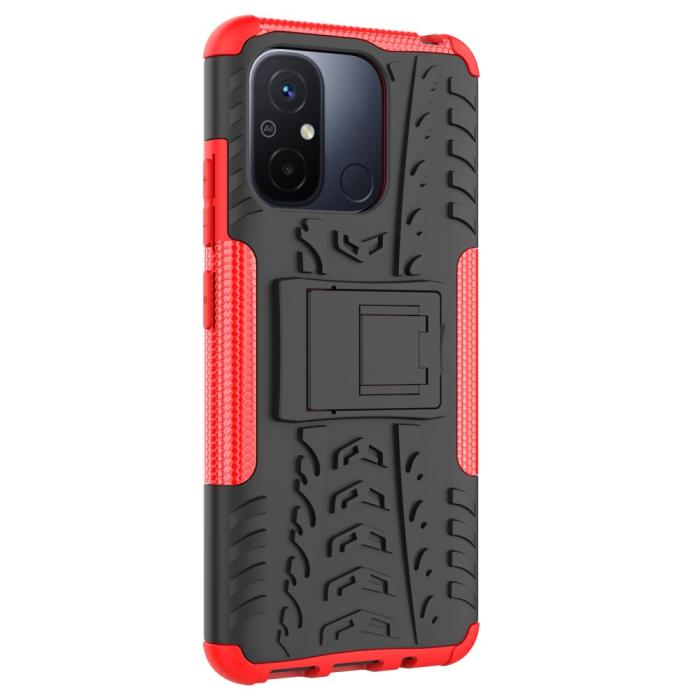 Bild 4,  Xiaomi Redmi 12C 4G Skal Ultimata Stöttåligt med Stöd Röd