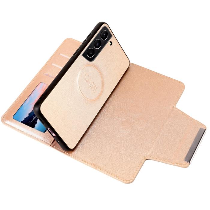 Bild 2,  Samsung Galaxy S23 Plus 2in1 Magnet Fodral Guld
