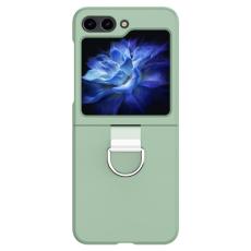  Galaxy Z Flip 6 / 7 FE Skal Skin Touch Ringh&aring;llare Gr&ouml;n