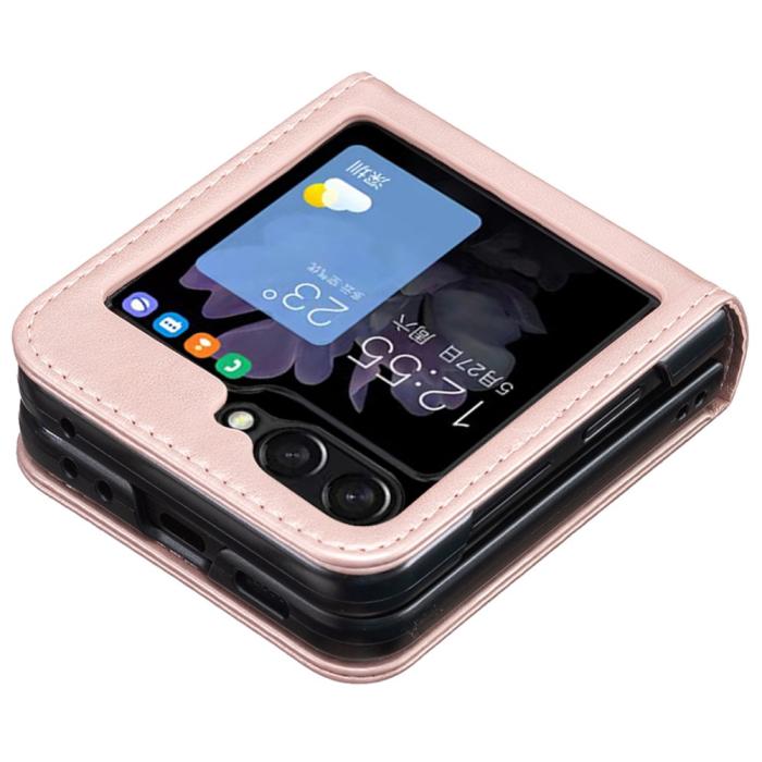 Bild 5,  Galaxy Z Flip 6 / 7 FE Skal Fjäril Textur Rosa