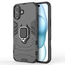 iPhone 16 Plus Skal Hybrid Armor Ring Svart