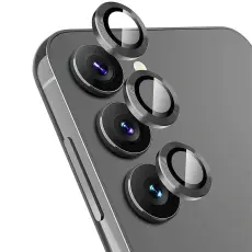  WANLONFENG Galaxy S25 FE Linsskydd H&auml;rdat Glas Svart