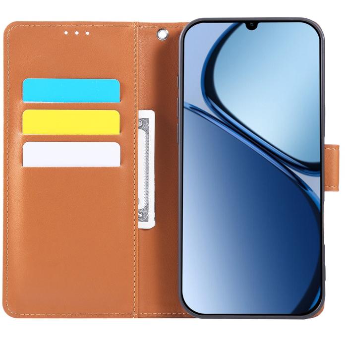 Bild 2,  Samsung Galaxy A07 Fodral Med Tryck Blommor Brun