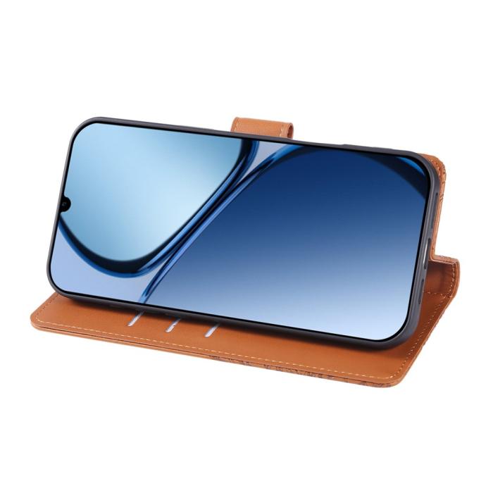 Bild 3,  Samsung Galaxy A07 Fodral Med Tryck Blommor Brun
