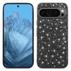  Google Pixel 10 / 10 Pro Skal Glitter Hybrid Svart