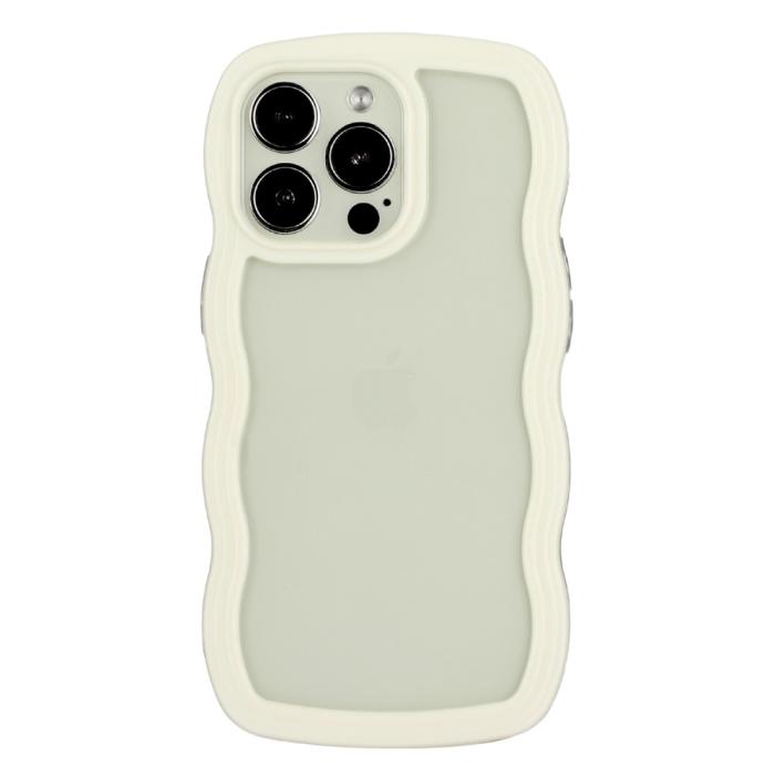Bild 2,  iPhone 15 Pro Skal Wavy HybridTransparent/Vit