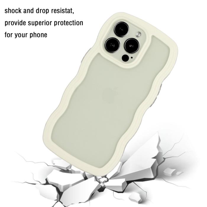 Bild 3,  iPhone 15 Pro Skal Wavy HybridTransparent/Vit