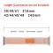 ColorPop Apple Watch 42/44/45/46/49 mm Armband Nylon Trail Loop Rosa
