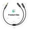 UGREEN UGREEN 25cm 3.5mm AUX Y-Splitter 1 Hane - 2 Hona Svart