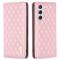 BINFEN BINFEN Galaxy S24 Fodral Diamond Flip Läder Rosa
