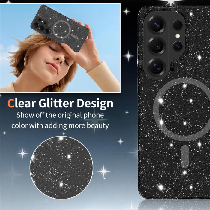 Bild 2,  Samsung Galaxy S26 Ultra Skal MagSafe Glitter Svart