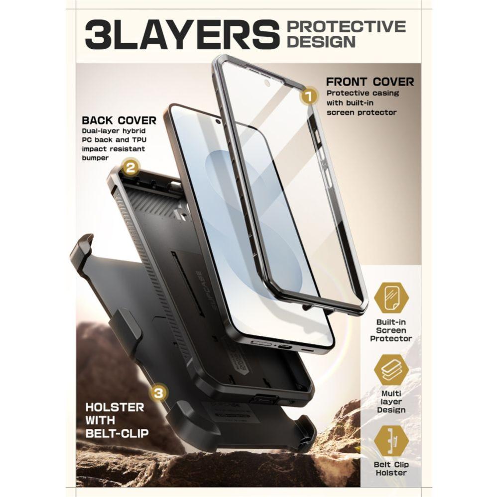 Supcase Supcase Samsung Galaxy S25 FE Skal Unicorn Beetle Pro Svart