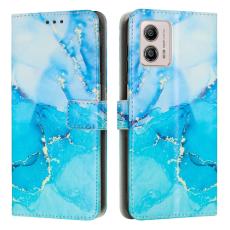  Motorola Moto G73 5G Fodral Marmor Bl&aring;/Gr&ouml;n
