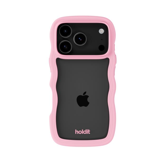 Bild 2, holdit holdit iPhone 17 Pro Mobilskal Wavy Pink/Transparent