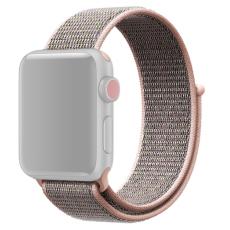  Nylon Loop Armband Justerbart Apple Watch 42/44/45/46/49 mm Ros&eacute;guld