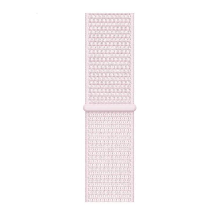 Bild 2,  Nylon Loop Armband Justerbart Apple Watch 42/44/45/46/49 mm Ljus Rosa