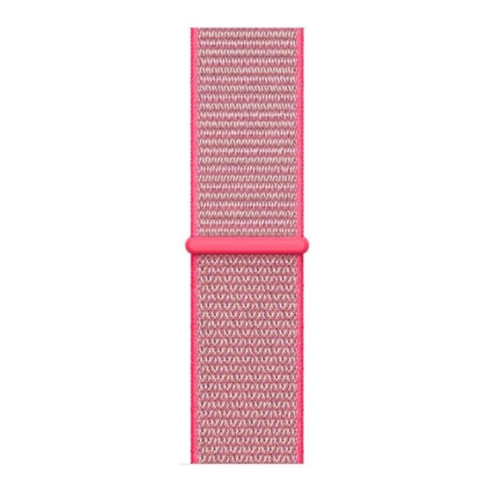 Bild 2,  Nylon Loop Armband Justerbart Apple Watch 42/44/45/46/49 mm Rosa