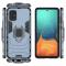  Samsung Galaxy A71 - Hybrid Ring Skal - Navy Blue