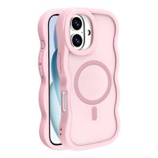  iPhone 16 Plus Skal MagSafe Wavy Matt Rosa