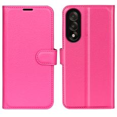  OnePlus Nord 5 5G Fodral Litchi L&auml;der Rosa