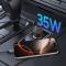 Tech-Protect Tech-Protect 35W PD QC USB-C / USB-A Billddare Svart