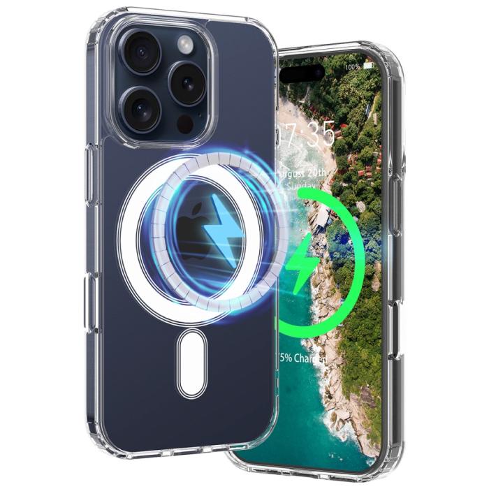 Bild 5,  iPhone 16 Pro Skal MagSafe Akryl/TPU Transparent