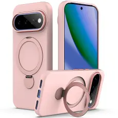  Pixel 11/11 Pro/10/10 Pro/9/9 Pro Skal Med magnetstativ