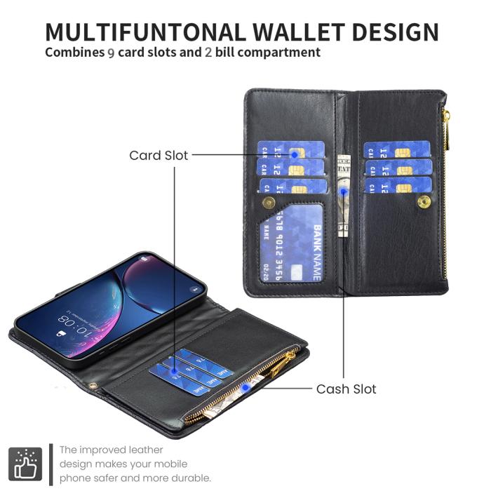 Bild 5, BINFEN BINFEN Google Pixel 11 Pro XL Fodral Diamond Multifunktionell