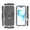  iPhone 16 Plus Skal Hybrid Armor Ring Svart