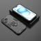  iPhone 16 Plus Skal Hybrid Armor Ring Svart