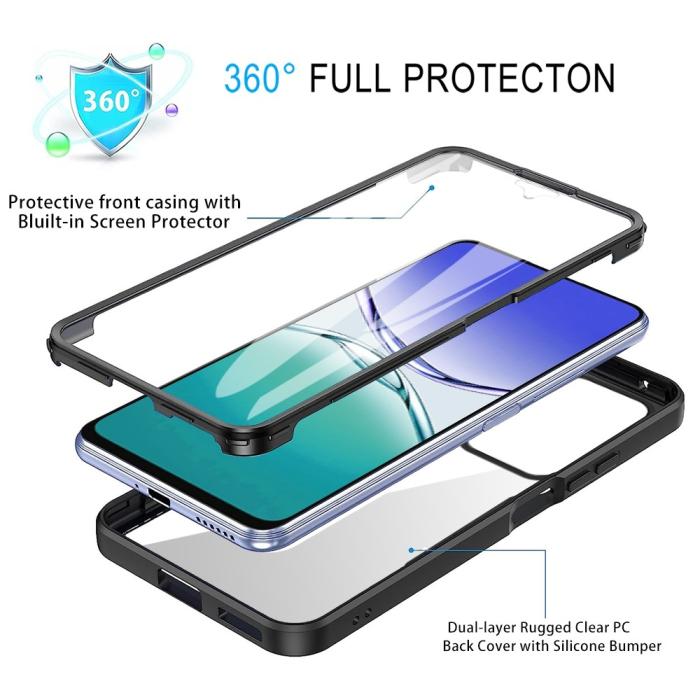 Bild 3,  Samsung Galaxy A17 / A16 Skal 360 Hybrid Defense Svart