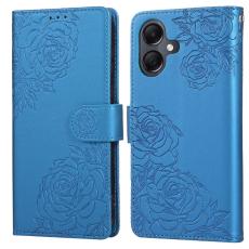  Samsung Galaxy A07 Fodral Med Tryck Blommor Bl&aring;