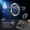 NORTHJO NORTHJO iPhone 15 Pro/Pro Max/14 Pro/Pro Max Linsskydd Strass 2-PACK Svart