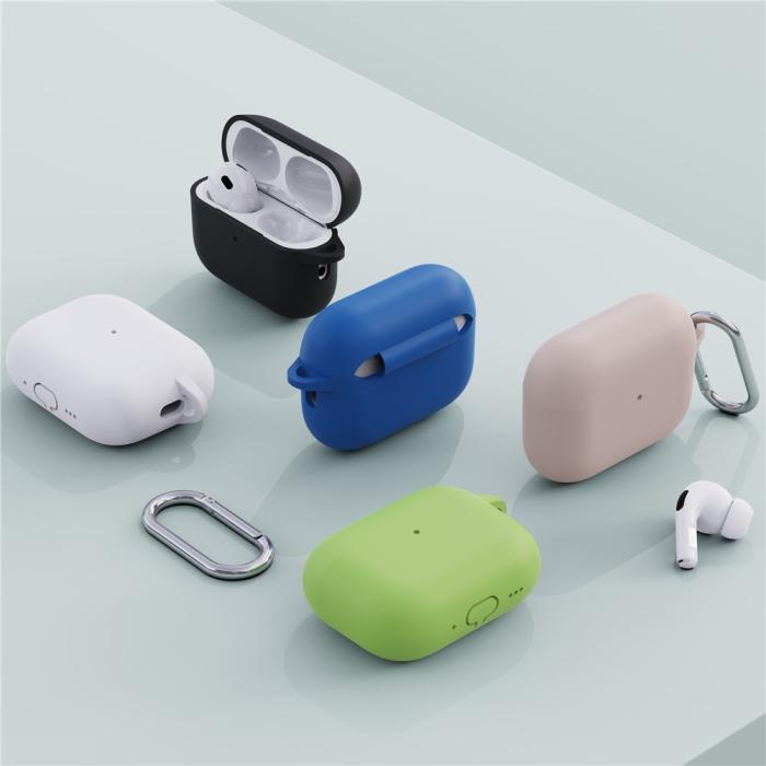 Bild 4,  AirPods Pro 3 Skal Med Karbinhake Silikon Gul