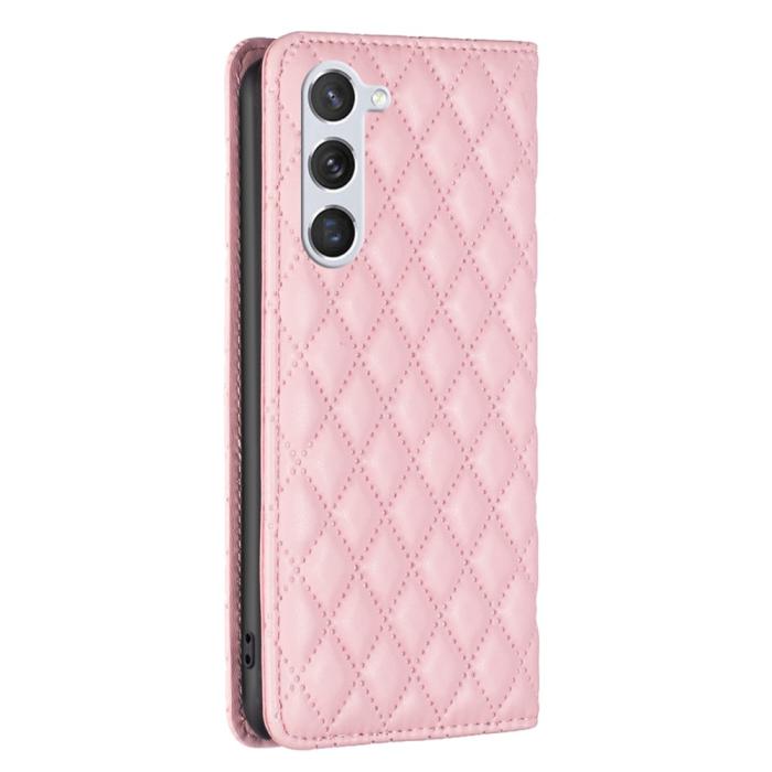Bild 6, BINFEN BINFEN Galaxy S24 Fodral Diamond Flip Läder Rosa