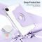  iPad Pro 11 2025/2024 Fodral Hybrid Rotation Pennhållare Lila