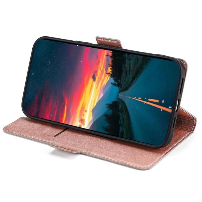 Bild 2,  Motorola Edge 30 Neo 5G Fodral Slim Magnetisk Stängning Roséguld
