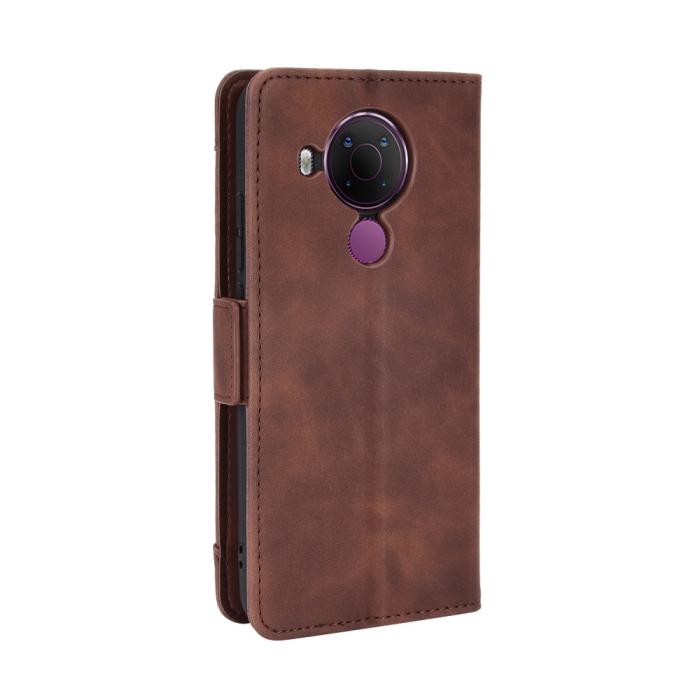 Bild 5,  Nokia 5.4 - Fodral Med Avtagbart Kortfodral - Brun