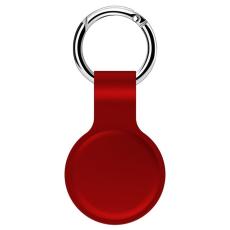  Apple AirTag H&aring;llare Silikon Nyckelring - R&ouml;d