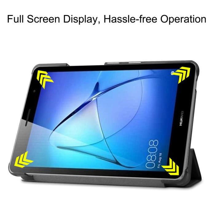 Bild 4,  Huawei MatePad T8 - Tri-Fold Fodral - Svart