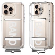GKK GKK iPhone 16 Pro Max Skal Med Strap Transparent / Silver