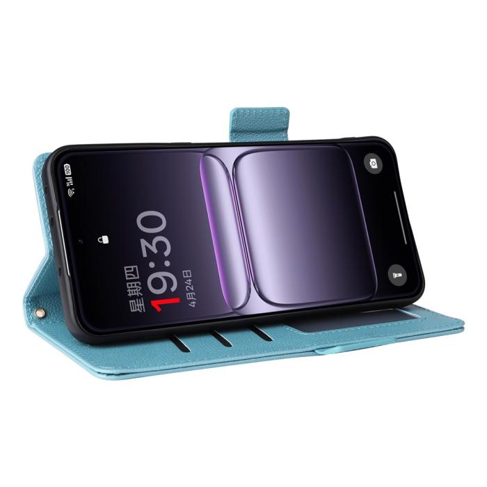 Bild 3,  OnePlus Nord 5 5G Fodral Litchi Läder Blå