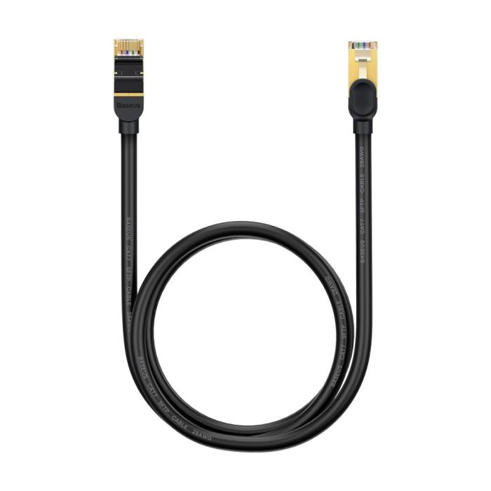 Bild 2, BASEUS Baseus 1m Cat7 RJ45 Nätverkskabel Svart