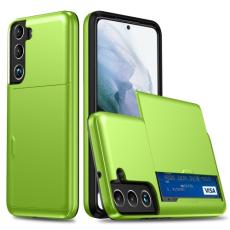  Samsung Galaxy S22 Skal Hybrid Kortfack Gr&ouml;n