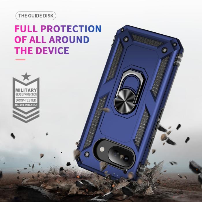 Bild 5,  Google Pixel 9a Skal Shockproof Hybrid Ring Blå