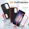  Samsung Galaxy S25 Skal Extreme Hybrid Kickstand Svart/Orange