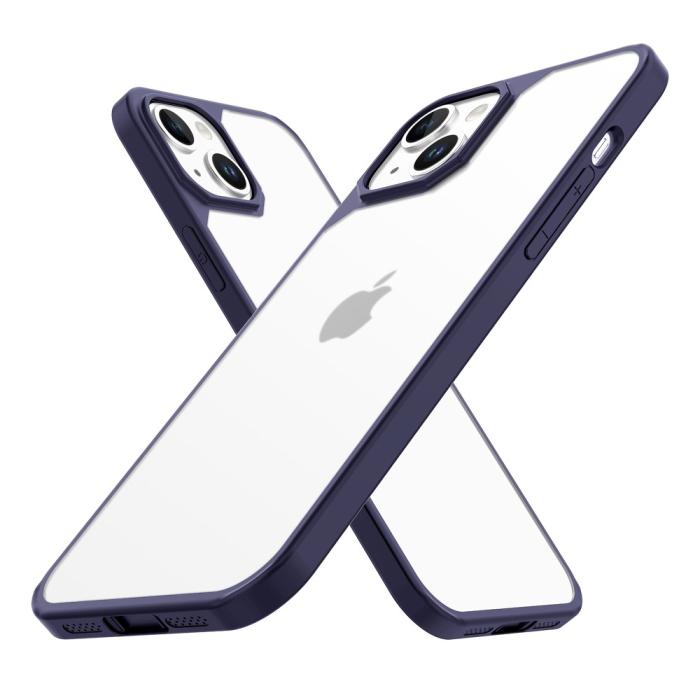Bild 2, LEEU DESIGN LEEU DESIGN iPhone 15 Skal Hybrid Matt Blå