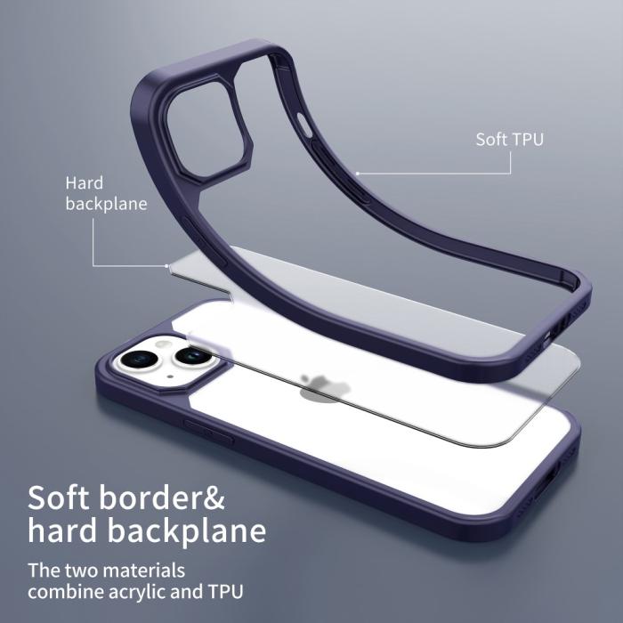 Bild 6, LEEU DESIGN LEEU DESIGN iPhone 15 Skal Hybrid Matt Blå